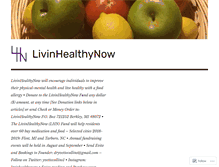 Tablet Screenshot of livinhealthynow.com
